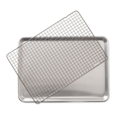 Nordic Ware 2-Piece Set- Half Sheet With Oven Safe Nonstick Grid