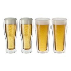 Sorrento Double Wall Beer Glass Set 