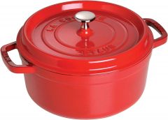 Staub Round 5.5qt Dutch Oven - Red