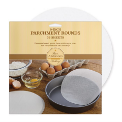 Bleached Round 9" Cake Parchment Paper