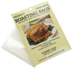 Regency Wraps Oven Roasting Bag with Oven Safe Twist Ties