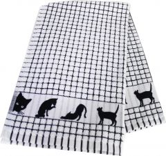 Poli-Dri Jacquard Tea Towel - Cat