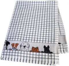 Poli-Dri Jacquard Tea Towel - Dog