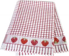 Poli-Dri Jacquard Tea Towel - Strawberry