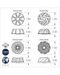 Nordic Ware Set of 4 Bundt Magnets