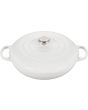 Le Creuset Signature 5qt Braiser - White