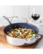 Zwilling Clad CFX Stainless Steel Ceramic Nonstick 3-qt Saute Pan with Lid 