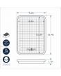 Naturals Quarter Sheet with Oven-Safe Nonstick Grid