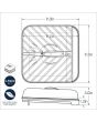 Slanted Bacon Tray with Lid - Medium 
