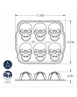 Nordic Ware Haunted Skull Cakelet Pan