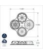 Nordic Ware Bundt Quartet Pan