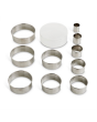 Baking Round Cutter Set with Reusable Storage Container 