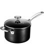 Toughened Nonstick Pro 3 Qt. Saucepan with Glass Lid 