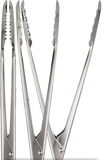 iSi Basics 12-Inch Pro Tongs Polished Stainless Steel 