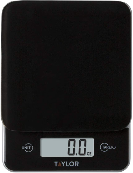  Taylor Digital Kitchen Scale with Glass Platform, Tare