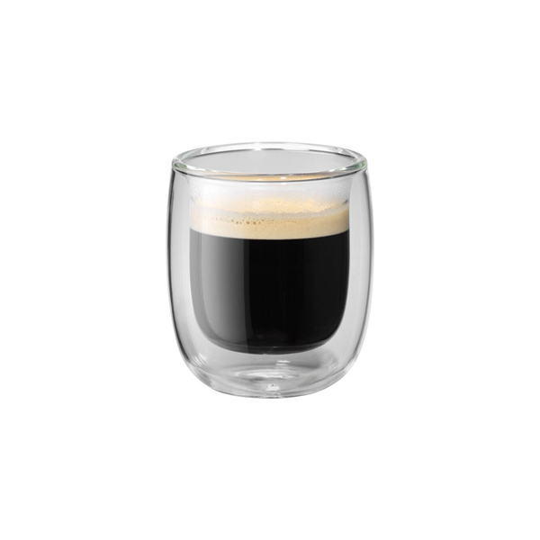 Zwilling J.A. Henckels Sorrento Plus Double-Wall Espresso Glasses, 2.7 oz Capacity