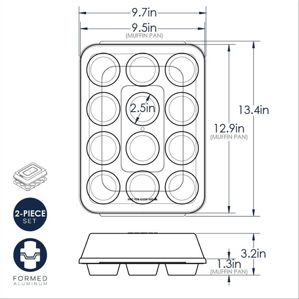 Naturals® 12 Cavity Muffin Pan