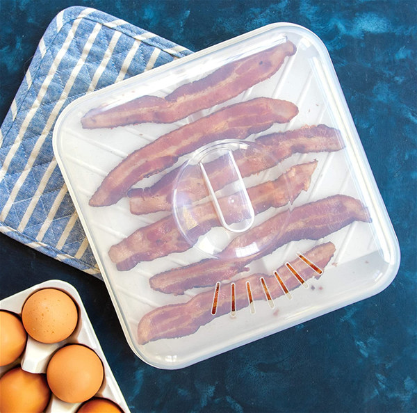 Compact Bacon Tray with Lid