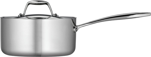 Tramontina Gourmet Tri-Ply Clad 3qt Deep Saute Pan with Lid Silver
