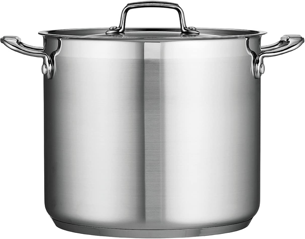 Tramontina Gourmet 12-Quart Covered Stainless Steel Stock Pot