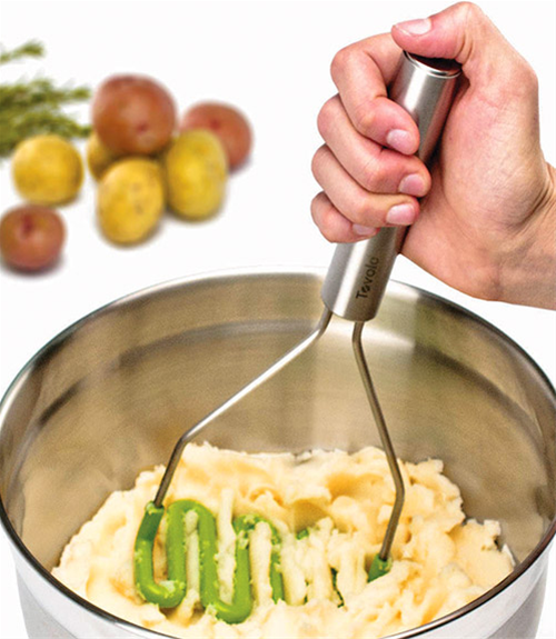 Tovolo Silicone Potato Masher Charcoal Grey