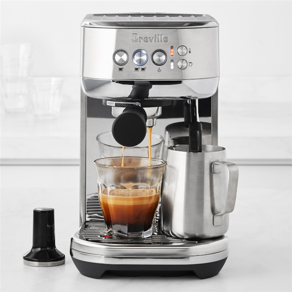 Breville Bambino Plus 64 Oz Espresso Maker in Brushed Stainless Steel