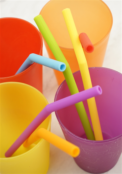 RSVP International Silicone Tip Straws & Cleaning Brush Set — Las Cosas  Kitchen Shoppe