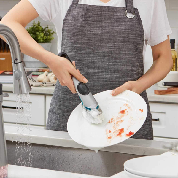  OXO SteeL Soap Dispensing Dish Brush 10 In : Home