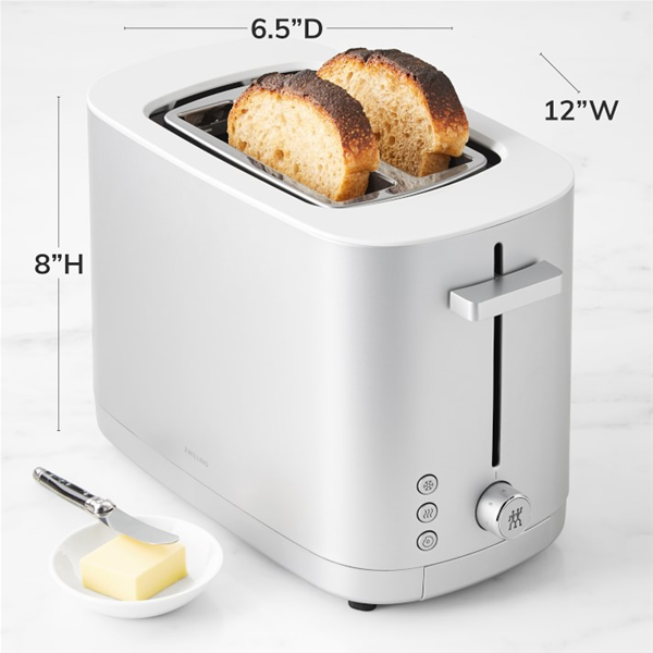 Zwilling Enfinigy Cool Touch, 4-slice Long Slot Toaster, Extra