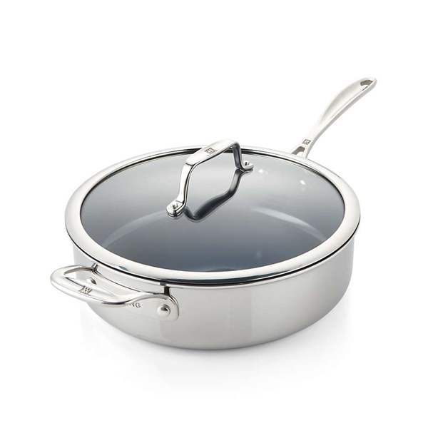 Henckels Clad CFX STAINLESS STEEL CERAMIC NONSTICK 5-QT SAUTE PAN