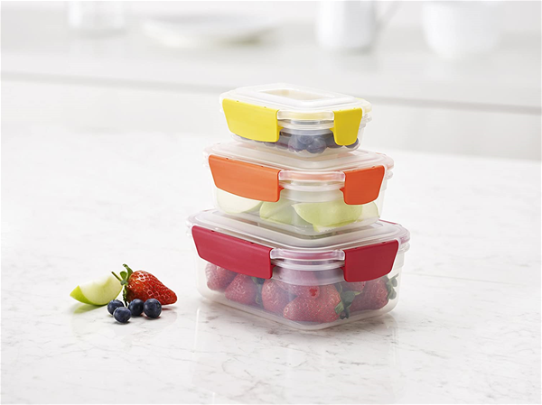 Joseph Joseph Nest Plastic Food Storage Containers Set with Lids