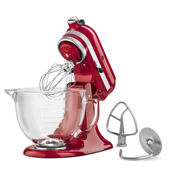 Artisan® Mini 3.5 Quart Tilt-Head Stand Mixer Candy Apple Red