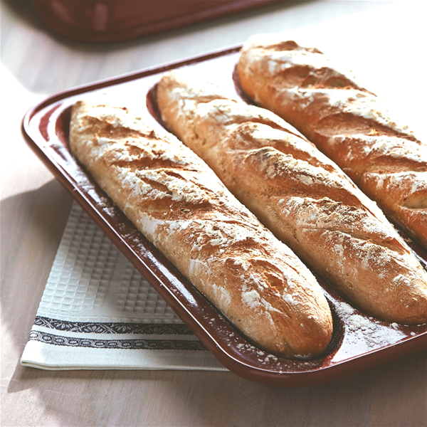 Emile Henry Bread Loaf Baker in Burgundy