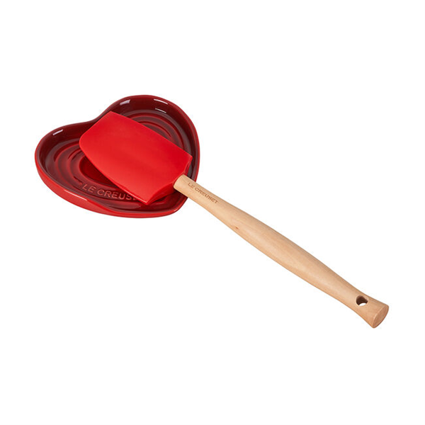 Uforudsete omstændigheder Mexico Scully Le Creuset Heart Spoon Rest - Cerise