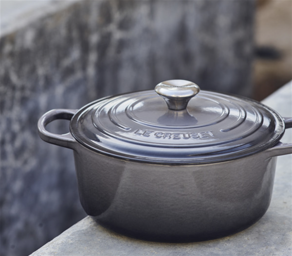 Le Creuset Signature Cast Iron 7.25 qt. Oyster Round Dutch Oven