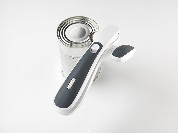 ZYLISS Lock N' Lift Can Opener with Lid Lifter Magnet, White