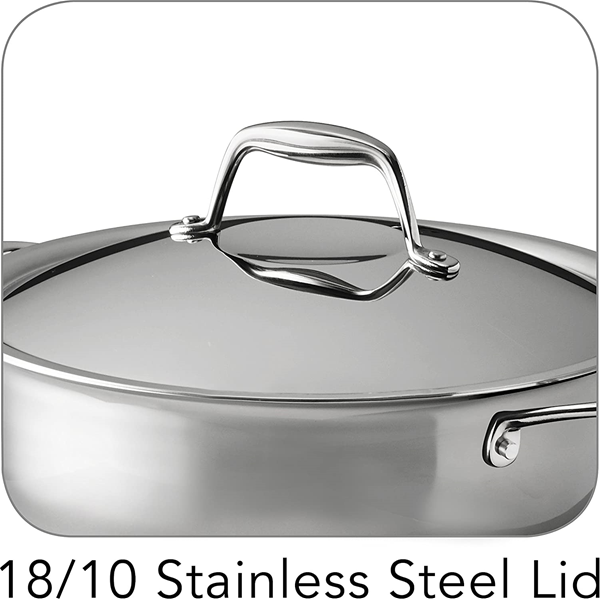Tramontina Gourmet Tri-ply Clad Induction-ready Stainless Steel 10