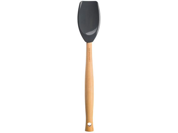 spoonula, silicone & wood handle oyster