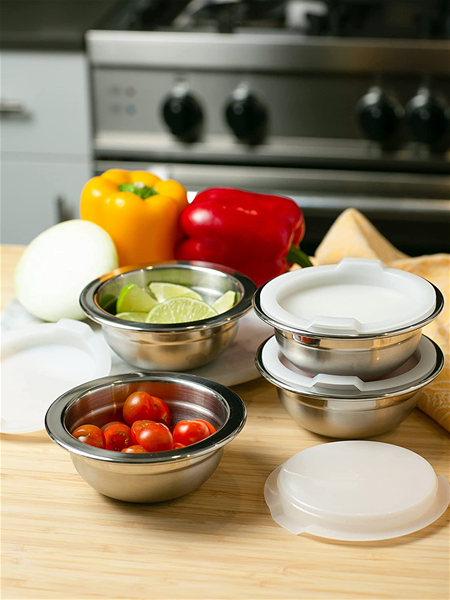 RSVP Stainless Steel Prep Bowl 8-Piece Set