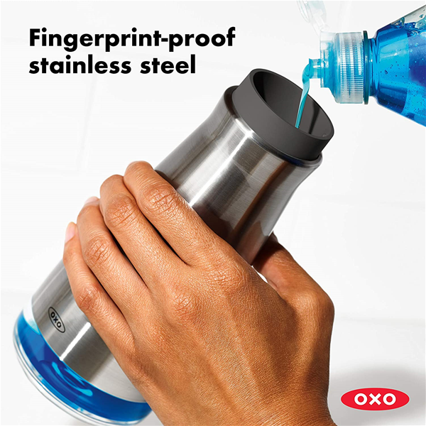 OXO Stainless Steel Soap Dispenser Pump + Reviews