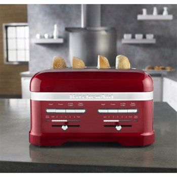 KitchenAid Pro Line 4-Slice Automatic Toaster with Dual Independent  Controls in Candy Apple Red - Bed Bath & Beyond - 24224221