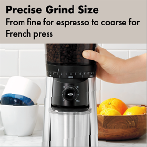  OXO Brew Conical Burr Coffee Grinder with Scale : Home