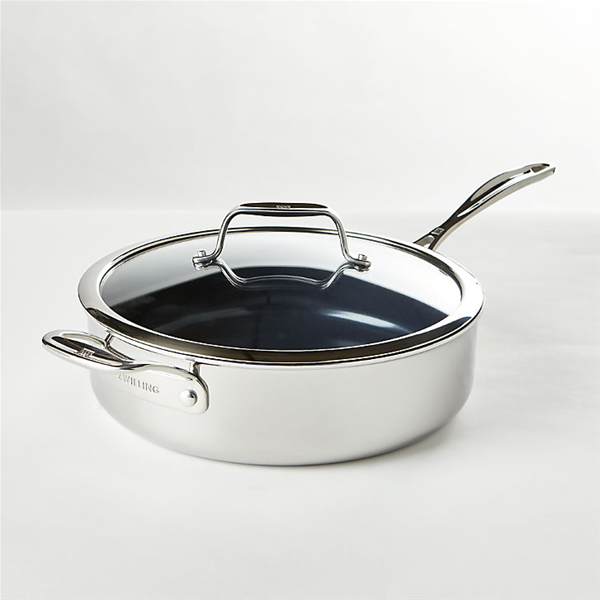 Henckels Clad CFX STAINLESS STEEL CERAMIC NONSTICK 5-QT SAUTE PAN