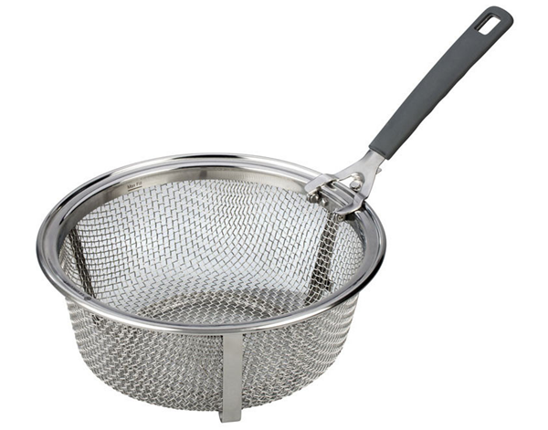 Fryer Basket, 8, Stainless Steel, Round, Thunder Group SLFB003