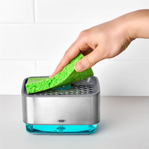 Dish Soap Dispensing Sponge Brush