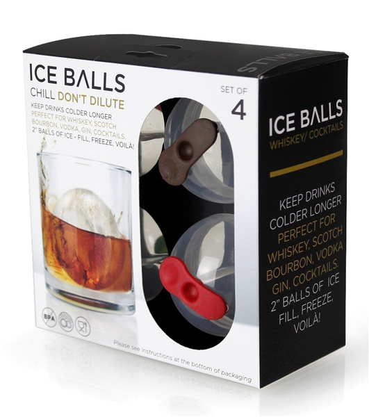 Perfect Sphere Ice Cube Molds, Set of 2