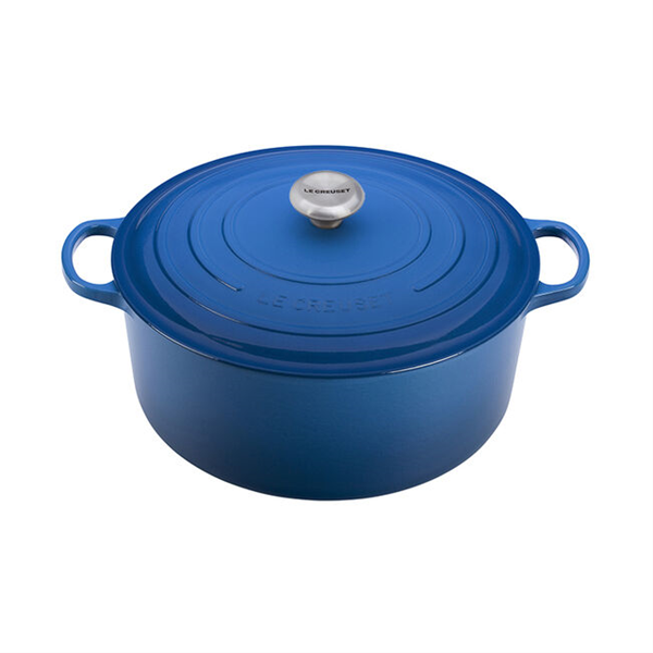 Le Creuset Signature Iron Handle Skillet - Marseille Blue - 10.25