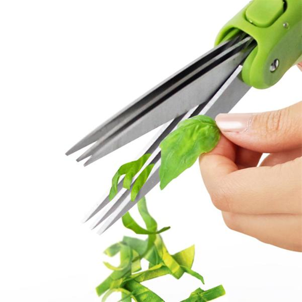 Triple Blade Herb Scissors