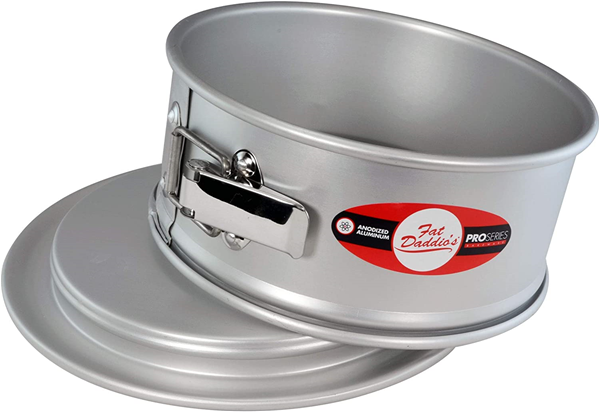 Fat Daddio s 11 inch Anodized Aluminum Round Springform Cake Pan