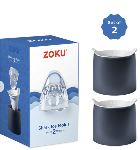 Zoku Jumbo Ice Tray In Green (Set Of 2)